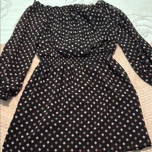 WHBM Elegant Black and beige Women's Dress